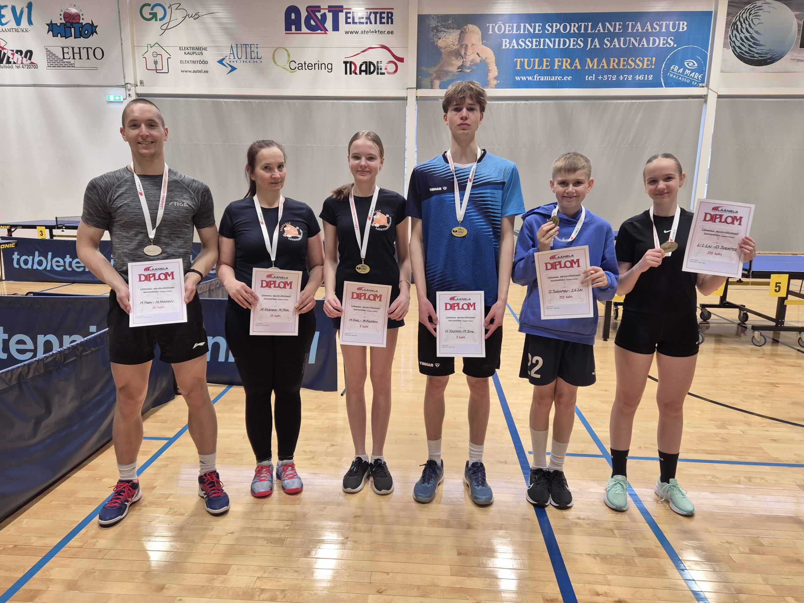 Laupäeval, 4. aprillil toimunud Läänemaa lauatennise meistrivõistlustel tulid Marta Sool ja Mike Kolesov kolmekordseteks Läänemaa meistriteks. Nad tulid võitjak